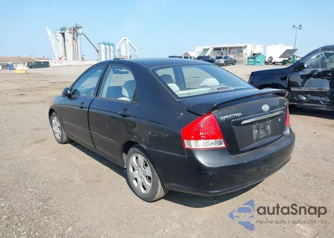 2007 Kia Spectra Ex из США, поврежденный, VIN KNAFE122775473341